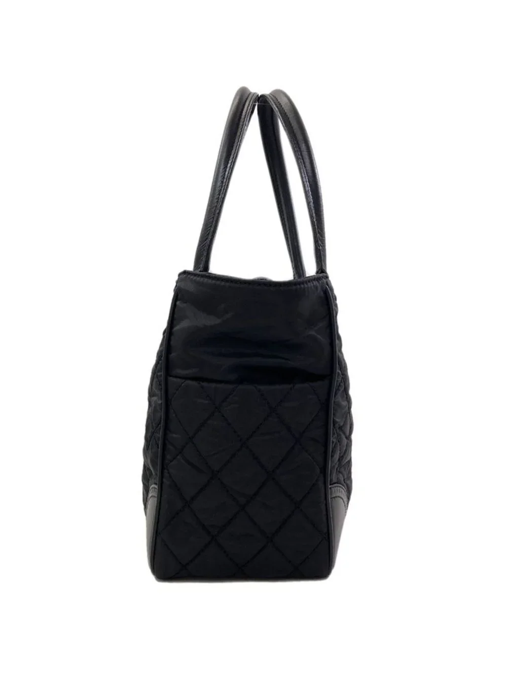 Chanel Paris New York Line Silver Tote Bag Nylon